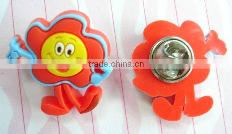 Plastic cat pin badge