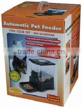 NEW Auto Pet Dog Cat Feeder High Capacity Voice Message Dish Bowl Food Dispenser