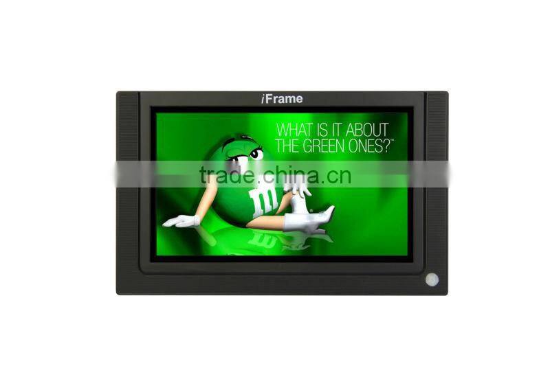 7 inch retail store lcd advertising player printed with customer logo