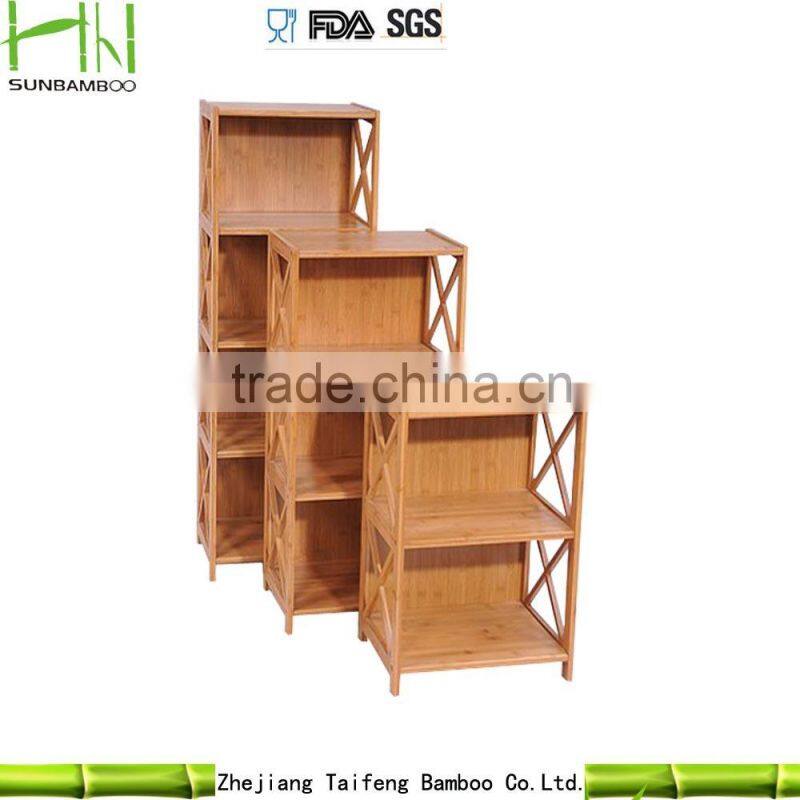 High quality Bamboo storage rack for office, kitchen and schoolroom