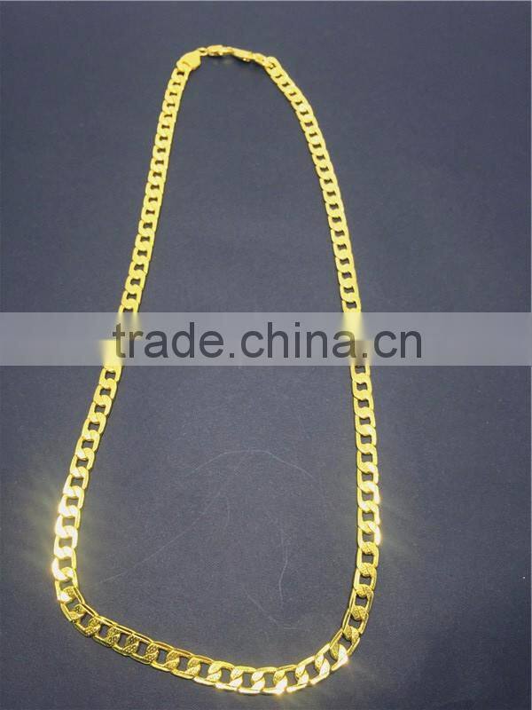 2016 Hot Sale Fashion Jewelry High Quality Gold Plated Chain Necklace