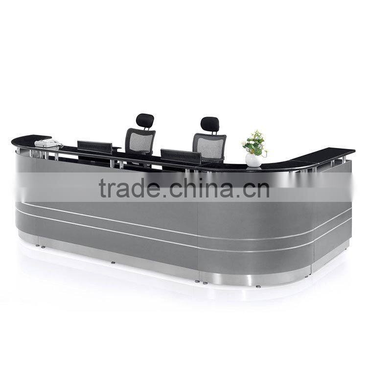 Splint half round hotel reception counter design