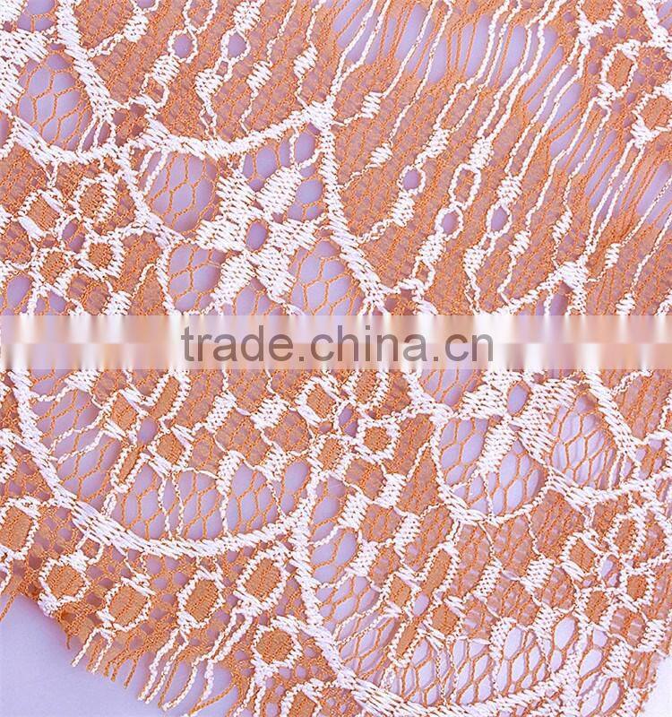 Fashion african eyelash lace fabric for party dress