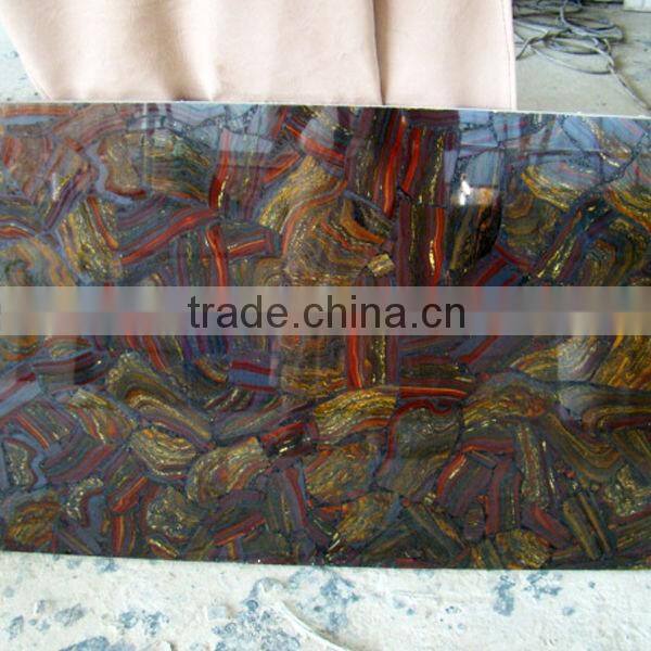 High Quality Iron Tiger Eye Stone Mosaic Tiles From Huizhou Factory