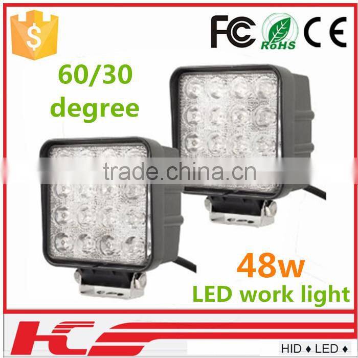 Best sell Automobile Square 48w Led Work Light