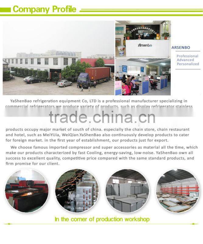 luxurious stainless steel workbench refrigerator/commercial kitchen worktable refrigerator