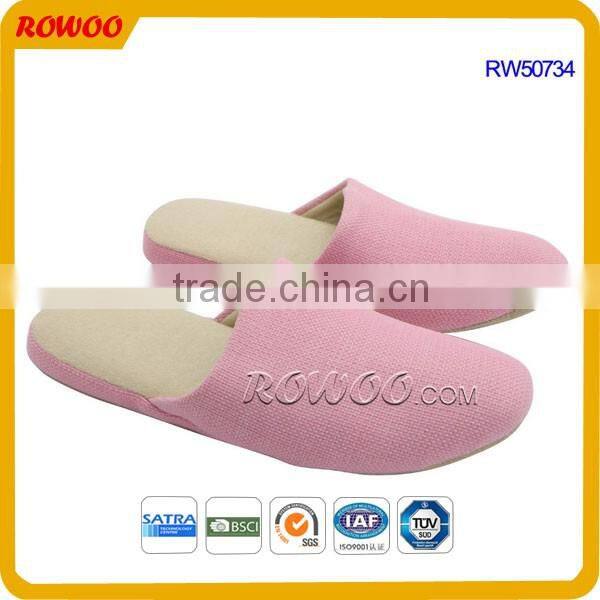 Cheap solid color winter warm slippers Unisex home slippers