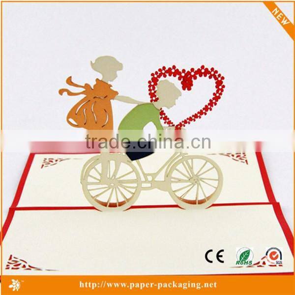 Factory price popular pop up card heart pop up cards
