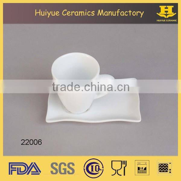 porcelain espress set, espresso set with decal