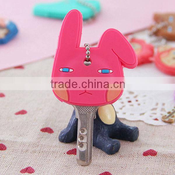 2014 promotional customized felt silicone key chain