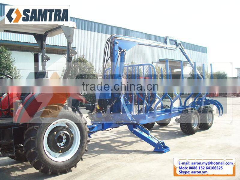 ZM8006 Log Trailers with Grapple, Forest Trailer