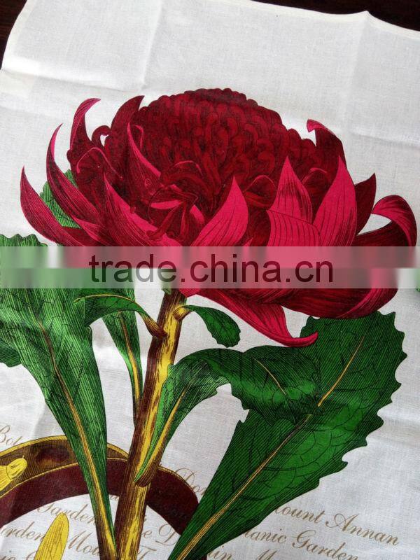 2015 new fashion kitchen towel printed tea towel for home decoration ,cheap promotional gift in high quality