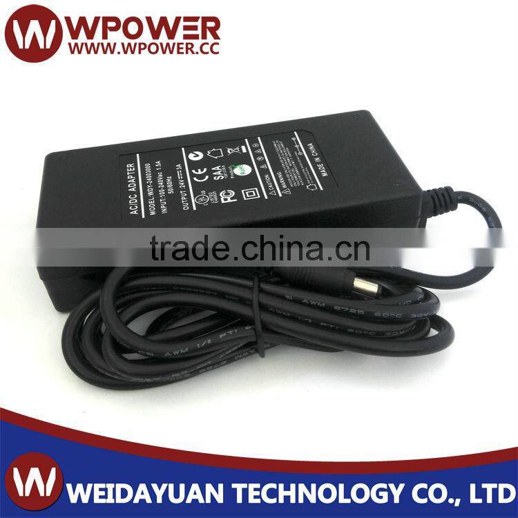 UL FCC CE SAA KC certification ac dc 24v 3a ac power adapter