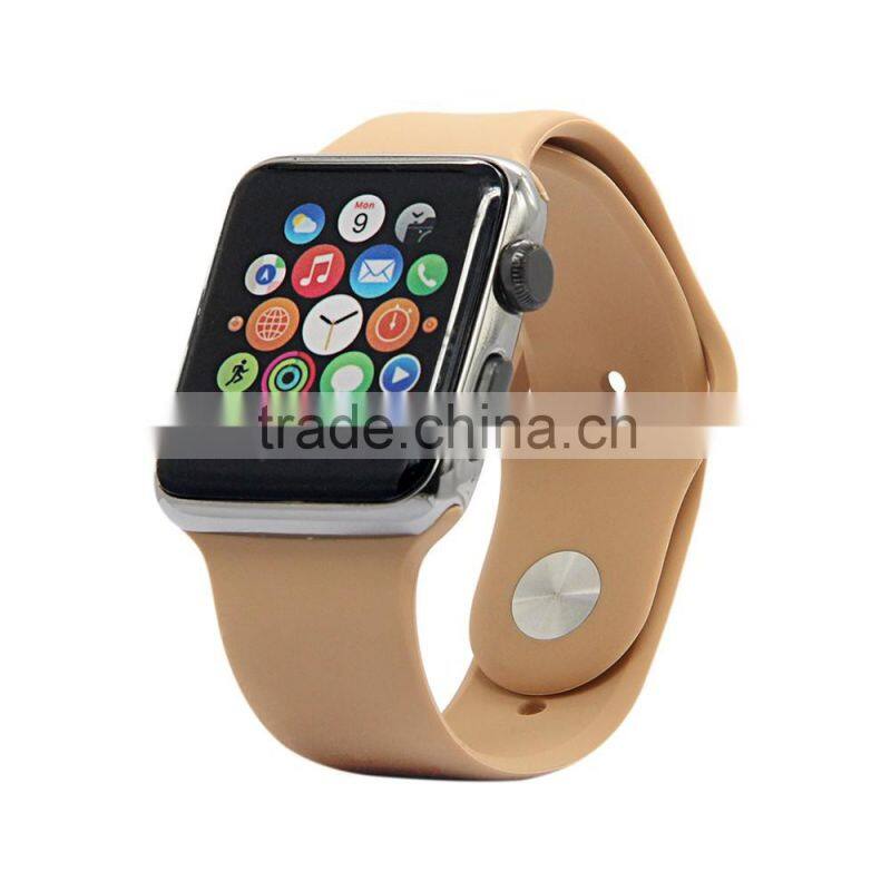 Soft Silicone Replacement Sport Band for Apple Watch, For Apple Watch Rubber Wrist Watch Strap