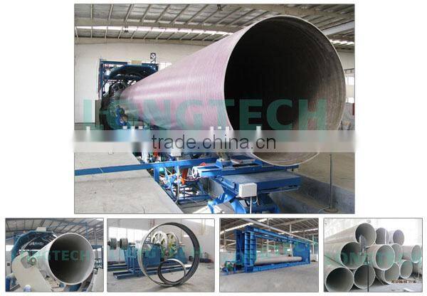 Large diameter hydraulic transmission GRP/FRP pipes
