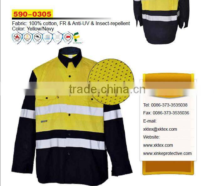 155gsm cotton mosquito repellent shirt