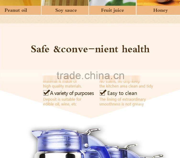 multipurpose kitchen cooking dust leak proof stainless steel oil pot/oil kettle with PP handle