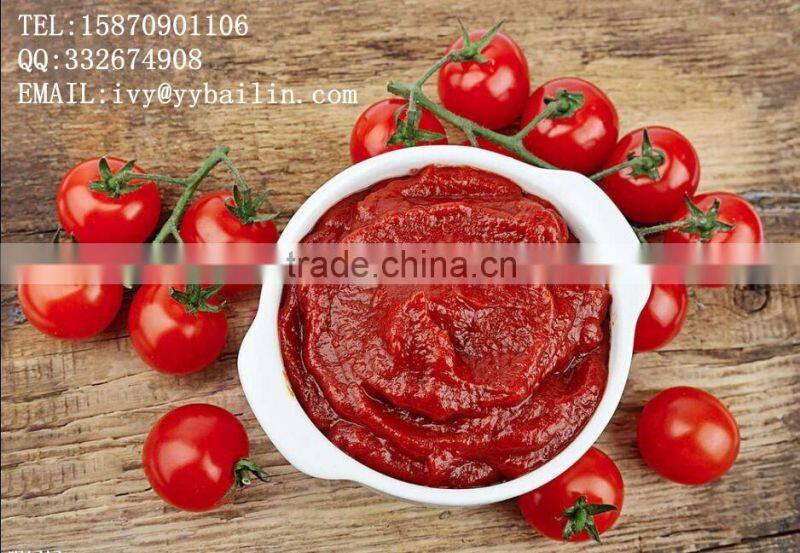 Canned tomato paste brix 28-30% double concentration
