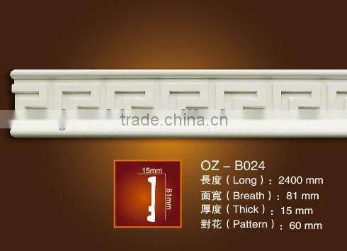 PU Carved panel moulding/3d/line/construction materials/home decoration ceiling/wall