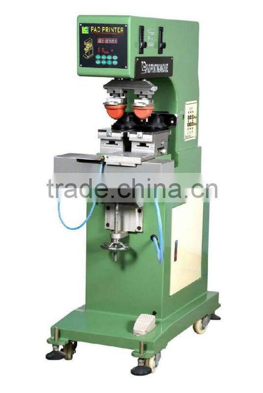 Double head Sealed Cup Single pad printer Automatic pad printing machine LC-PM1-100/2T