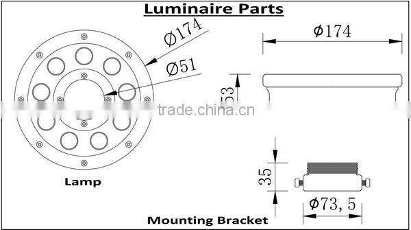 mini led fountain light