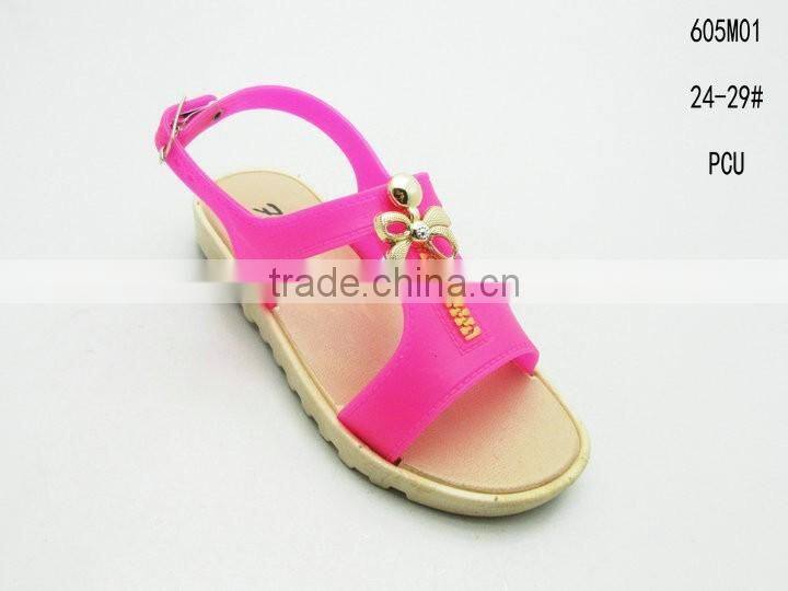 Breathable and comfortable summer PCU little girls sandals