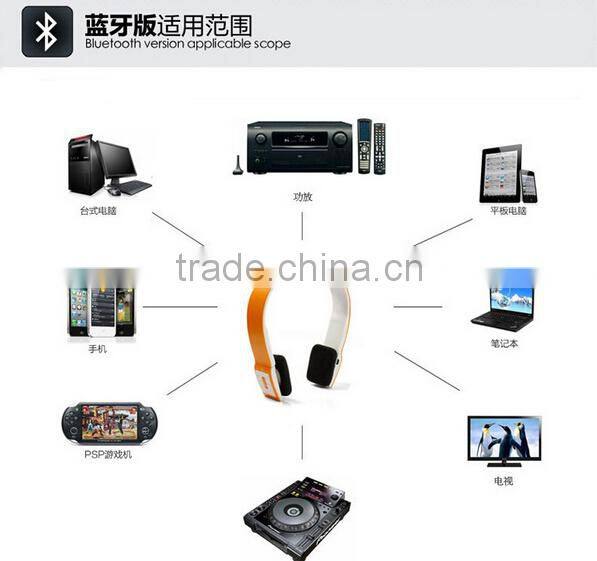 stylish mobile phone bluetooth wireless stereo headphone headset stereo earphone for x1