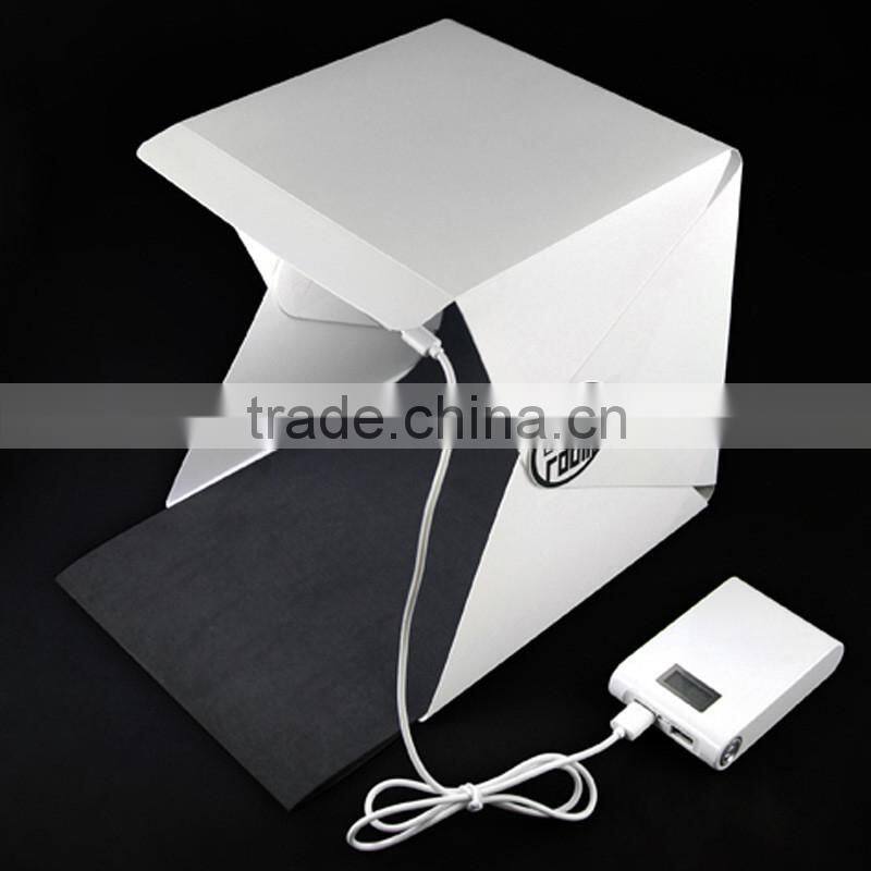 Portable Foldable Mini Photo Studio Box Case Photography Backdrop Backgroud Build-in LED Light Softbox For Shooting Small Items