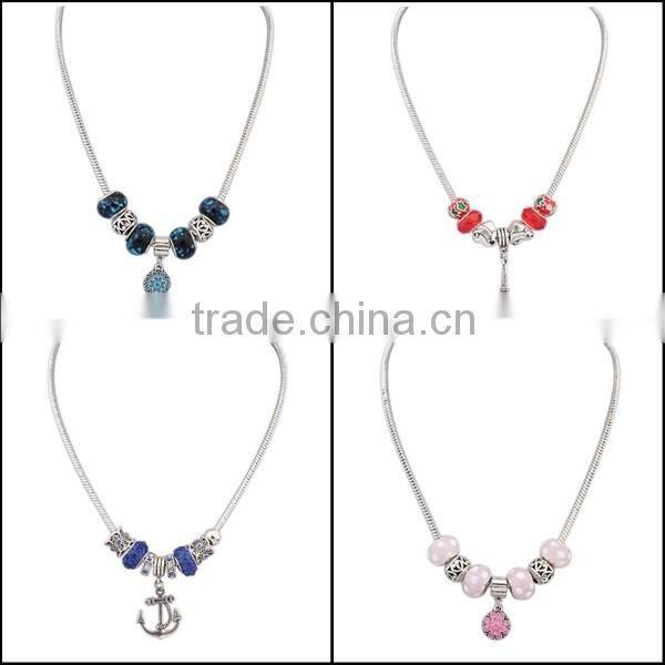 Wholesale Latest Design Beads Necklace With Fashion Custom Handmade Pendant SKA8511