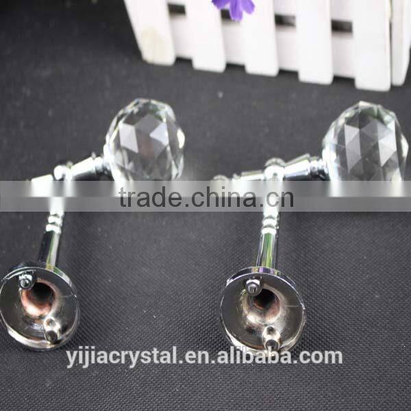 New design silver or gold color best seller factory directly sale cheap price crystal curtain pole