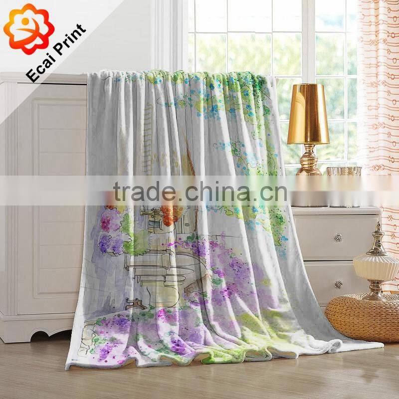 Good fashion printing custom soft blanket