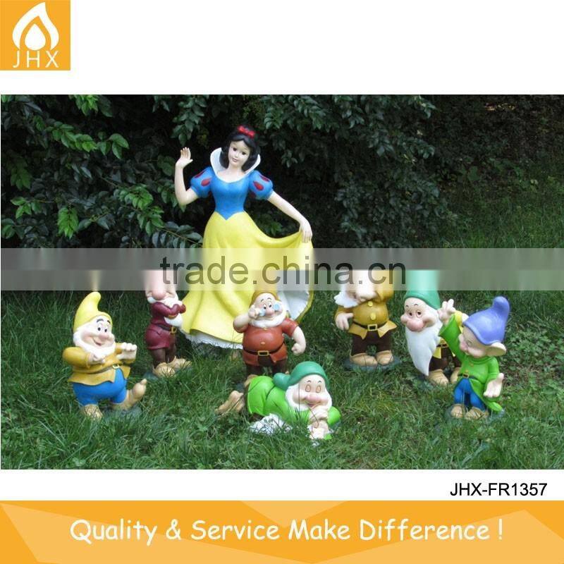 Custom Design Polyresin Snow White And Seven Dwarfs