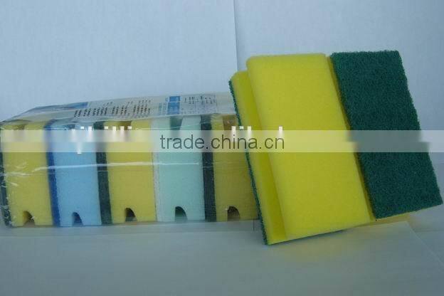 kitchen sponge scouring pad/scouring sponge
