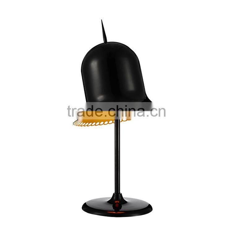 Zhongshan lighting factory Eye Protecting black Hat shape mosaic eye protection desk lamp with dimmable switch