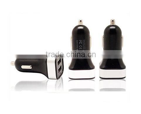 high quality usb car charger for mobile phone with dual port usb ports