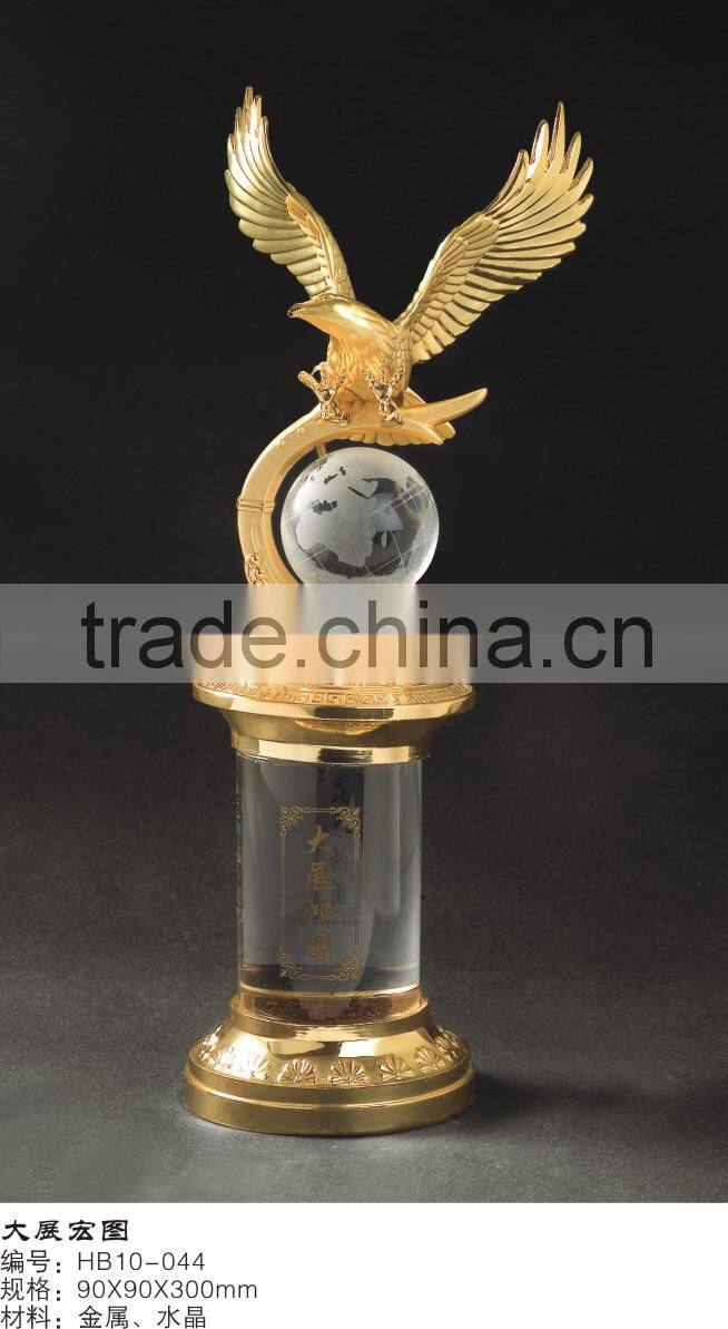 Factory Custom Plated Gold Metal Of Horse Trophy