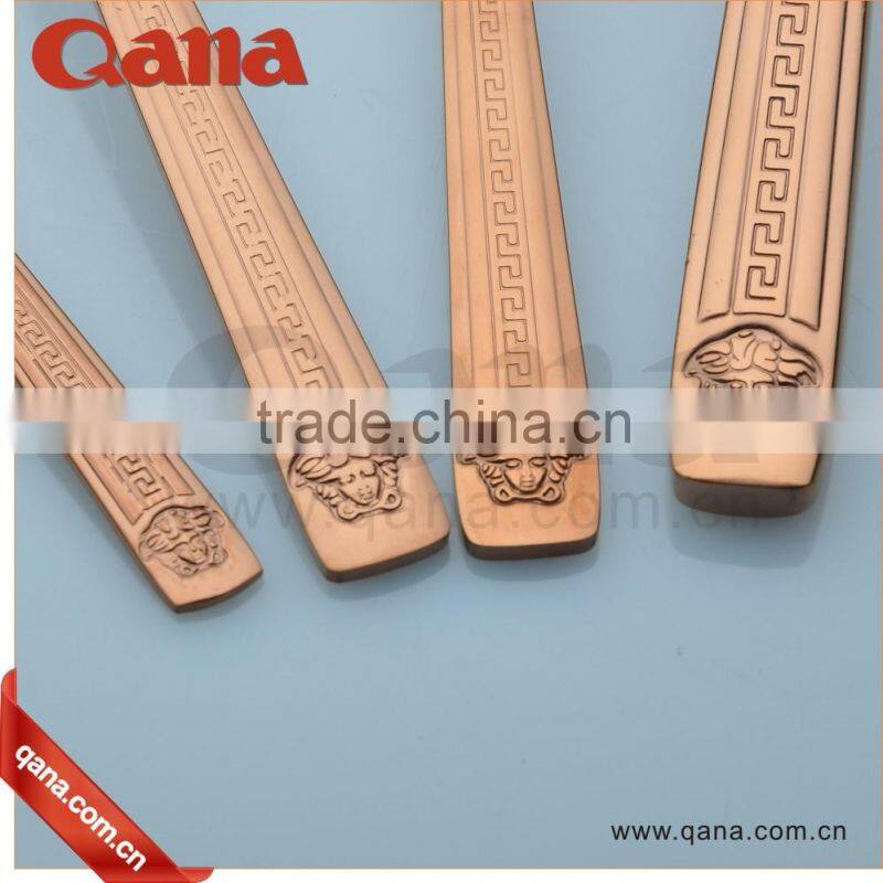 gold plated cutlery, gold cutlery set,flatware set with gold wholesale