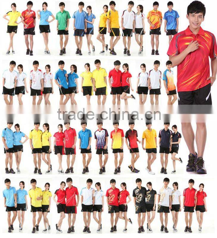Newest fashionable badminton uniforms sets,wholesale volleyball jerseys wholesale badminton jersey