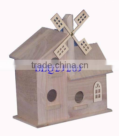 cheap handmade christmas wooden carved bird house