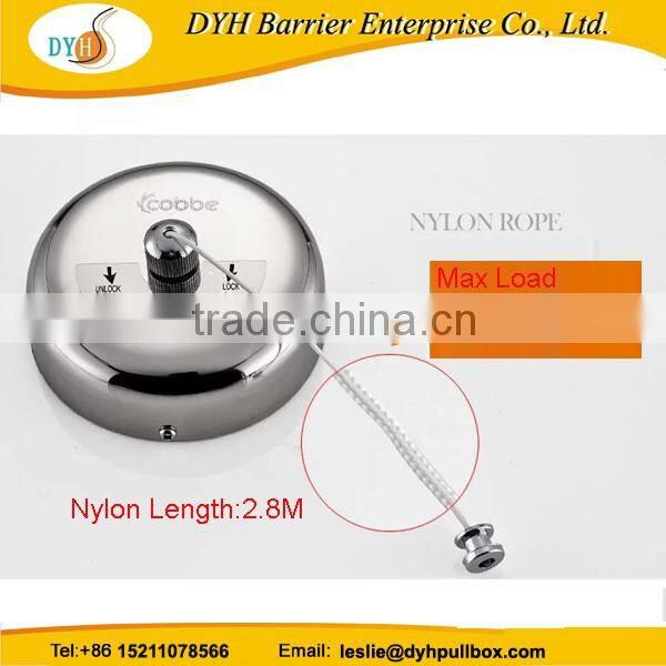 Hotel stainless steel retractable washing line