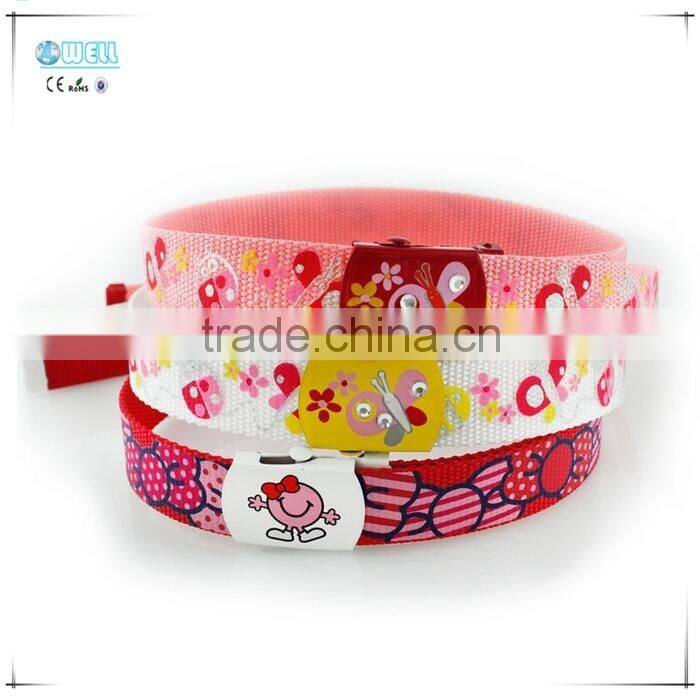 Colorful Pin Buckle Kids Chastity Belt Elastic PU Belt Canvas Belts