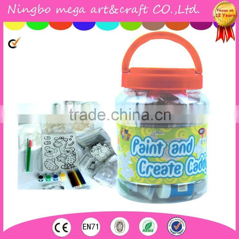 Giant Art Jar Kids Craft Bucket Supplies Classroom Kit Project Birthday