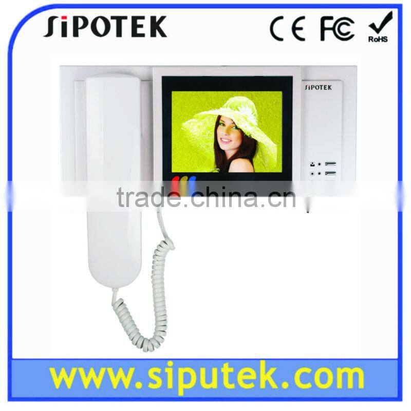 5 tft lcd digital color video door phone, 4-wired door bell kit, video door phone kit