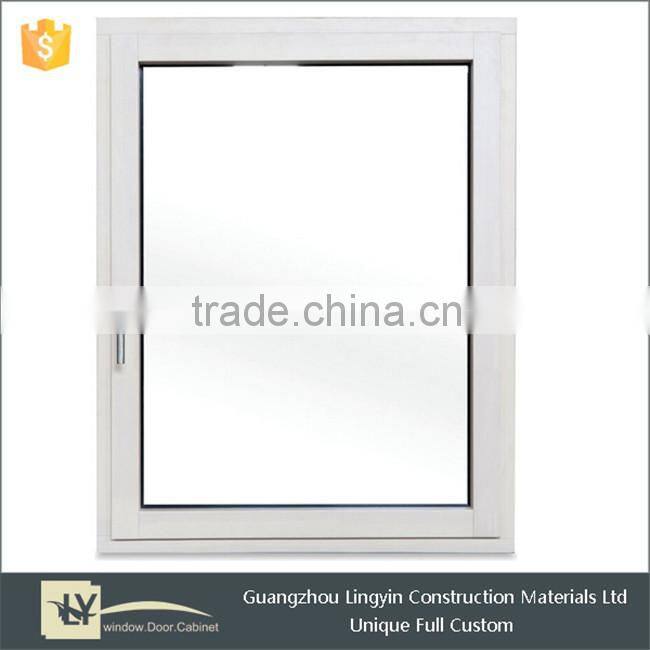 2016 Newest pvc double glass open inward window in Guangzhou