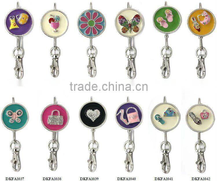 promotional meatl with diamond crown purse key finder,good quality,pass factory audit