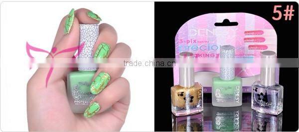 Hot new arrvail Denesy crack nail paint varnish set