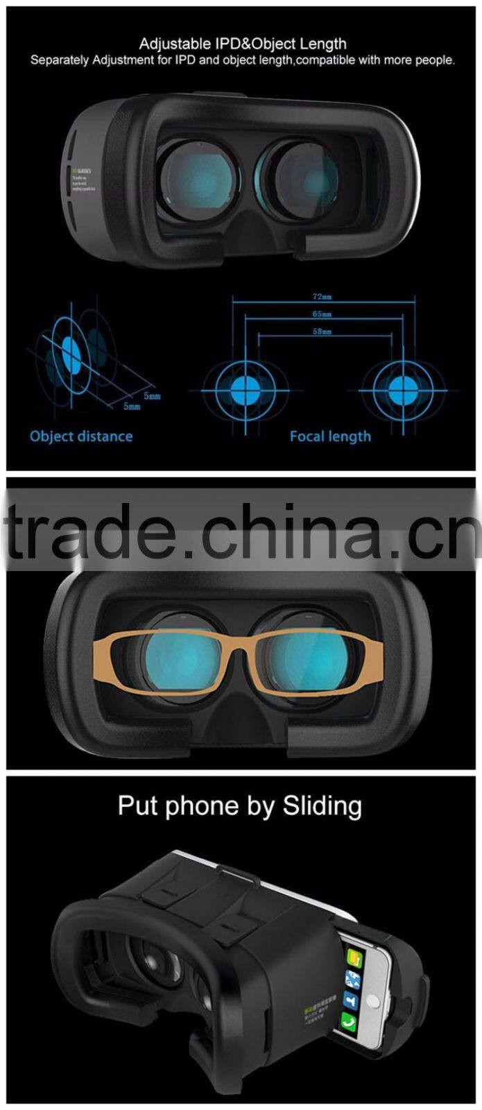 Virtual Headset 3d Glasses Vr Case Vr Box 2.0