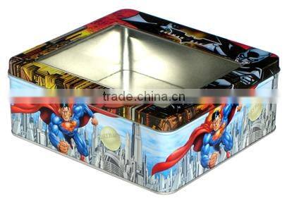 2016 customized printing gift package tin box use Custom Printed Square candy Tin Box