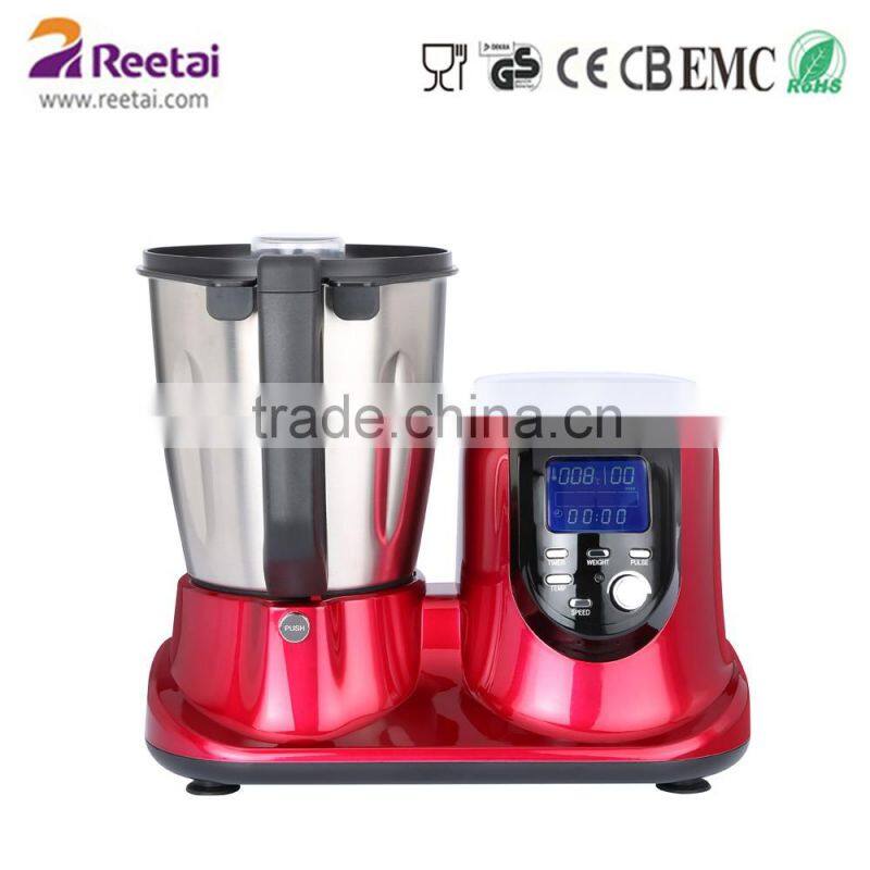 Electric Homeuse Thermo Mixer Cooker Soup Maker With 12 Speeds LCD Display