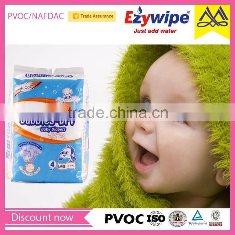 Good quality soft cotton baby diaper, super breathable baby nappy, baby diaper from China